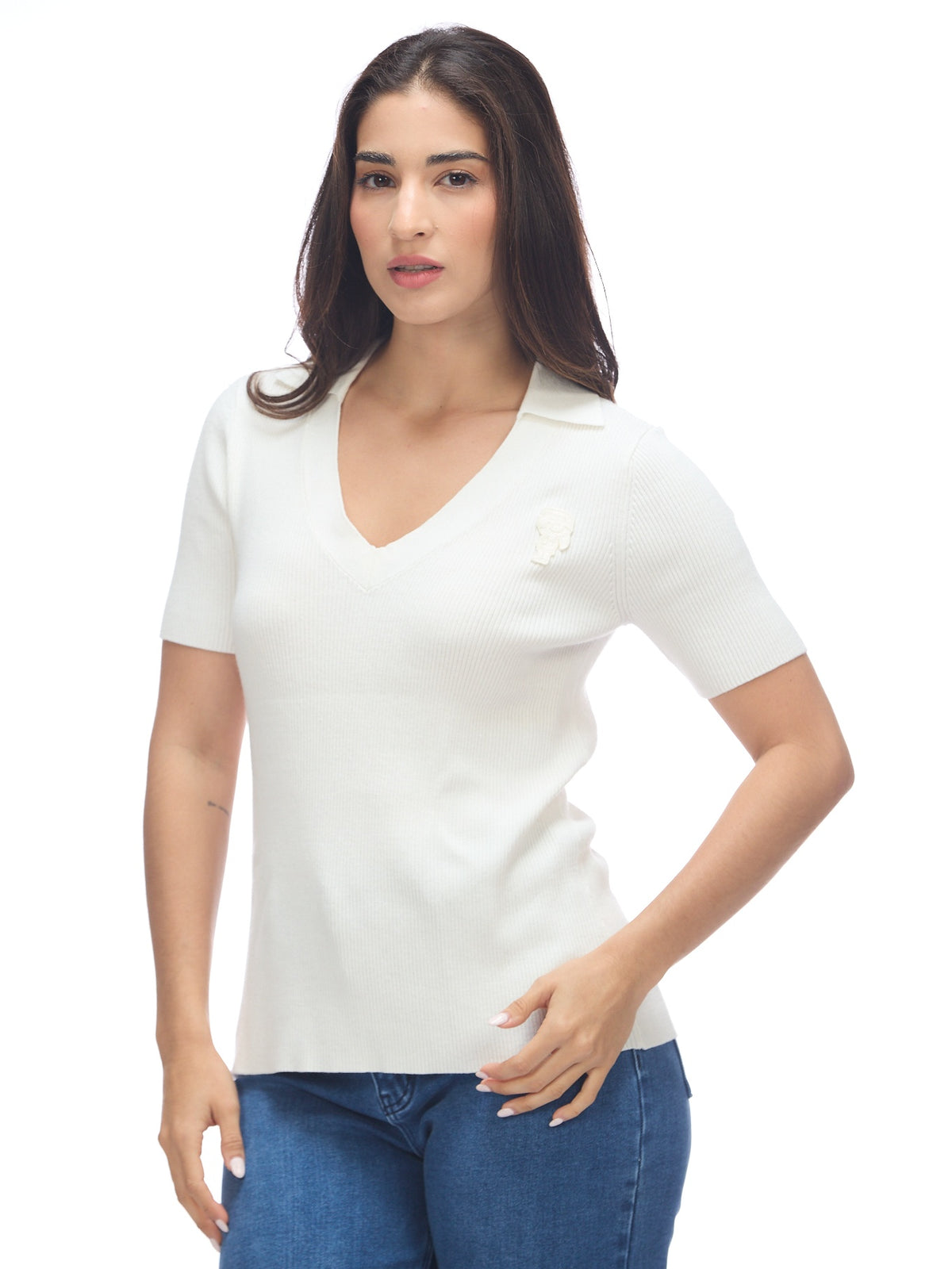 Polo Beige Mujer Karl Lagerfeld
