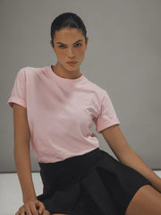 CELĒIT T-Shirt Cotton Pink