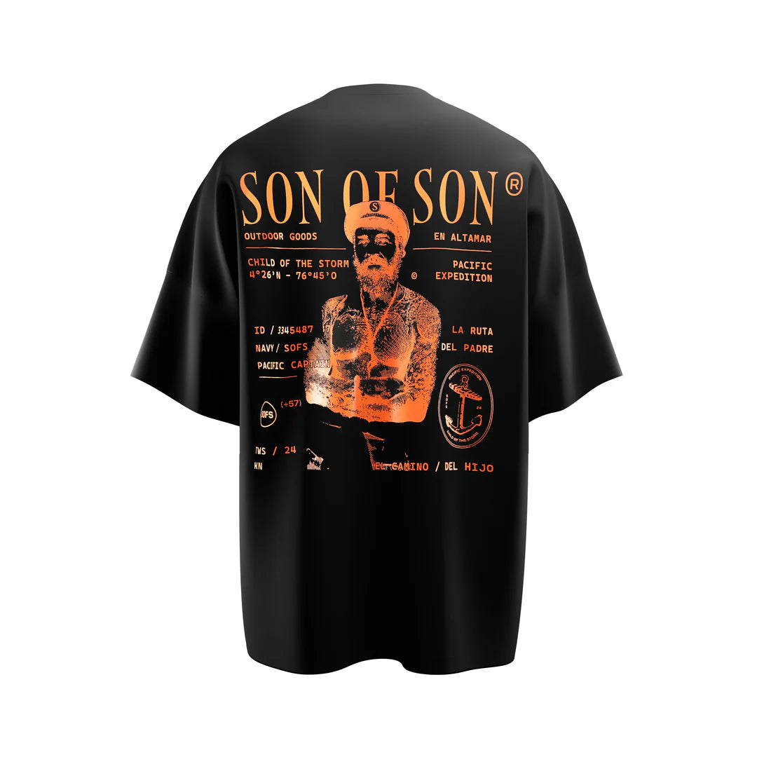Crew Neck Oversize T-Shirt Black