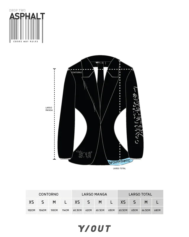 Blazer Y/Out Black Buzo