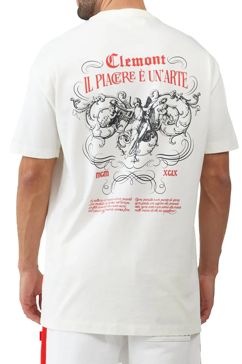 Camiseta Hombre Clemont Estilo Cream Camiseta
