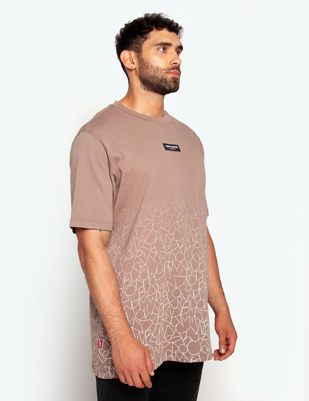 Camiseta Blow Up Slim Fit Brown