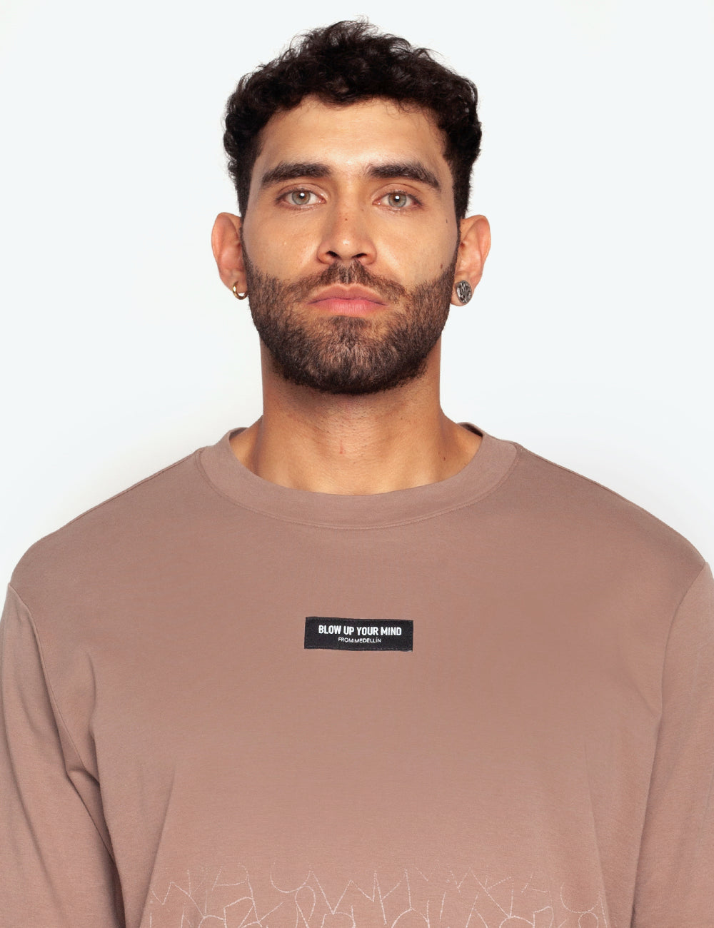 Camiseta Blow Up Slim Fit Brown Camiseta