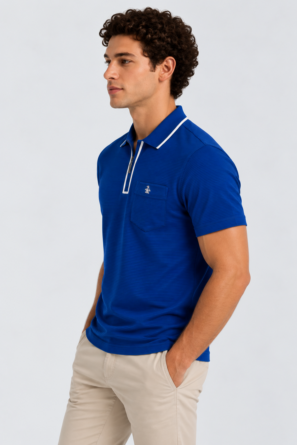 Polo Azul Hombre Penguin