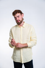 Camisa Hombre de Lino Nautica