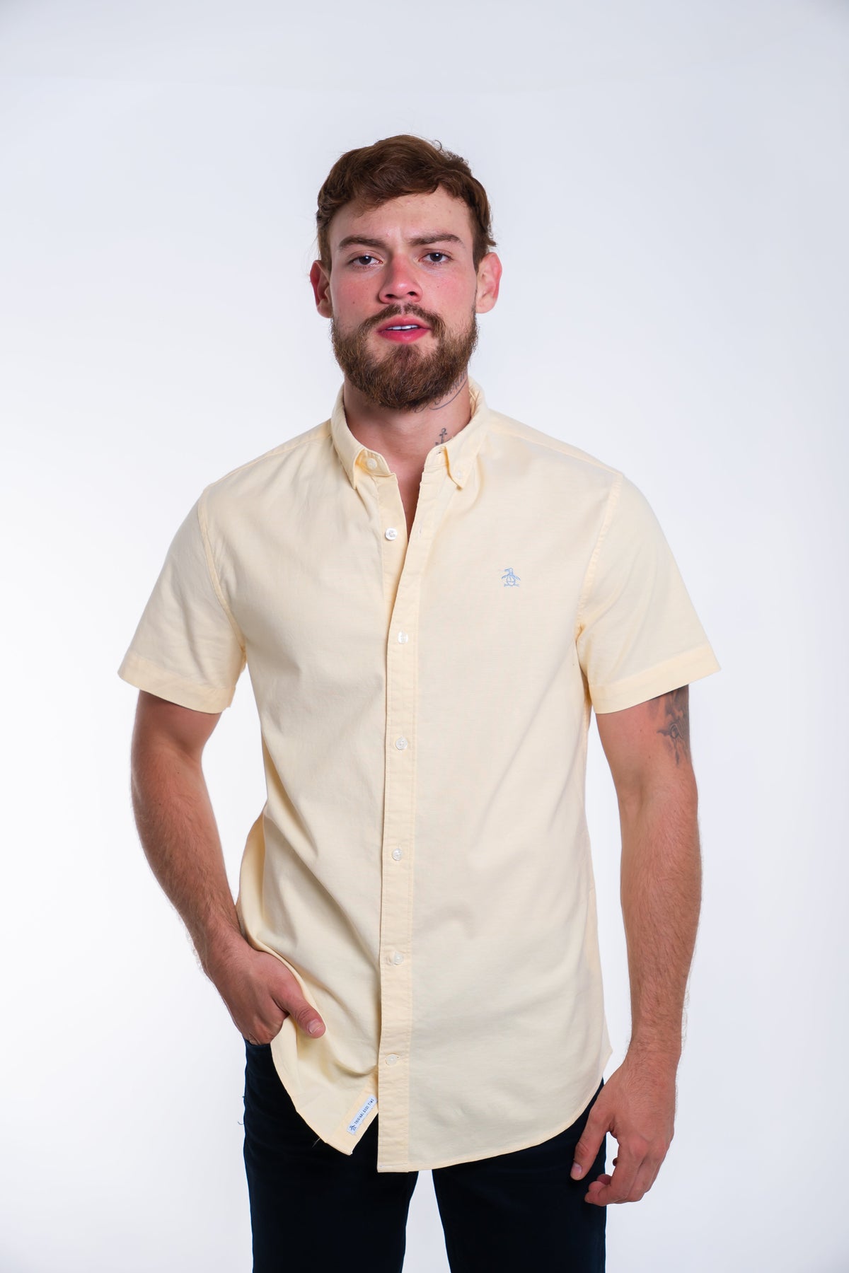 Camisa Manga Corta Penguin Oxford Camisas