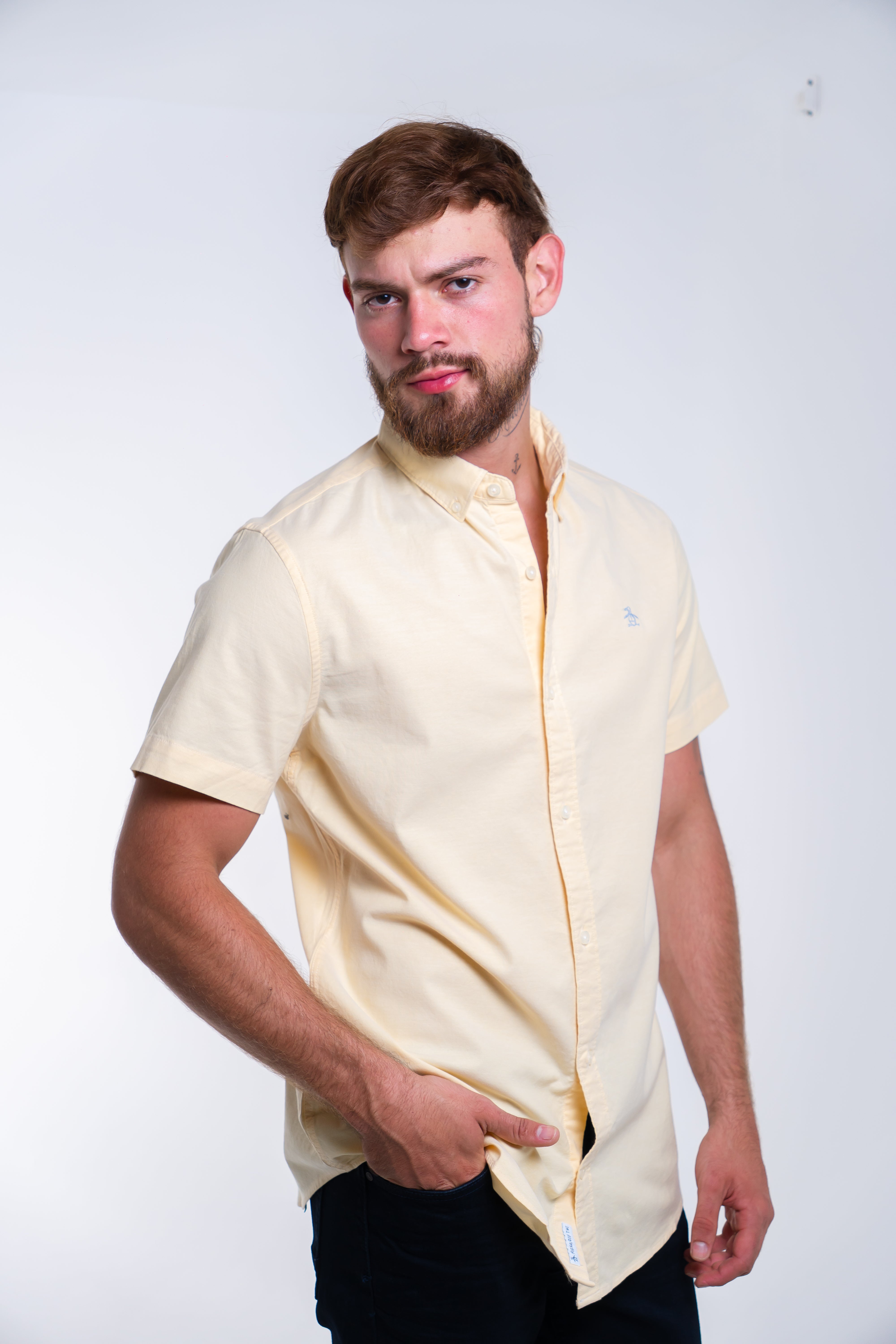 Camisa Manga Corta Penguin Oxford Camisas