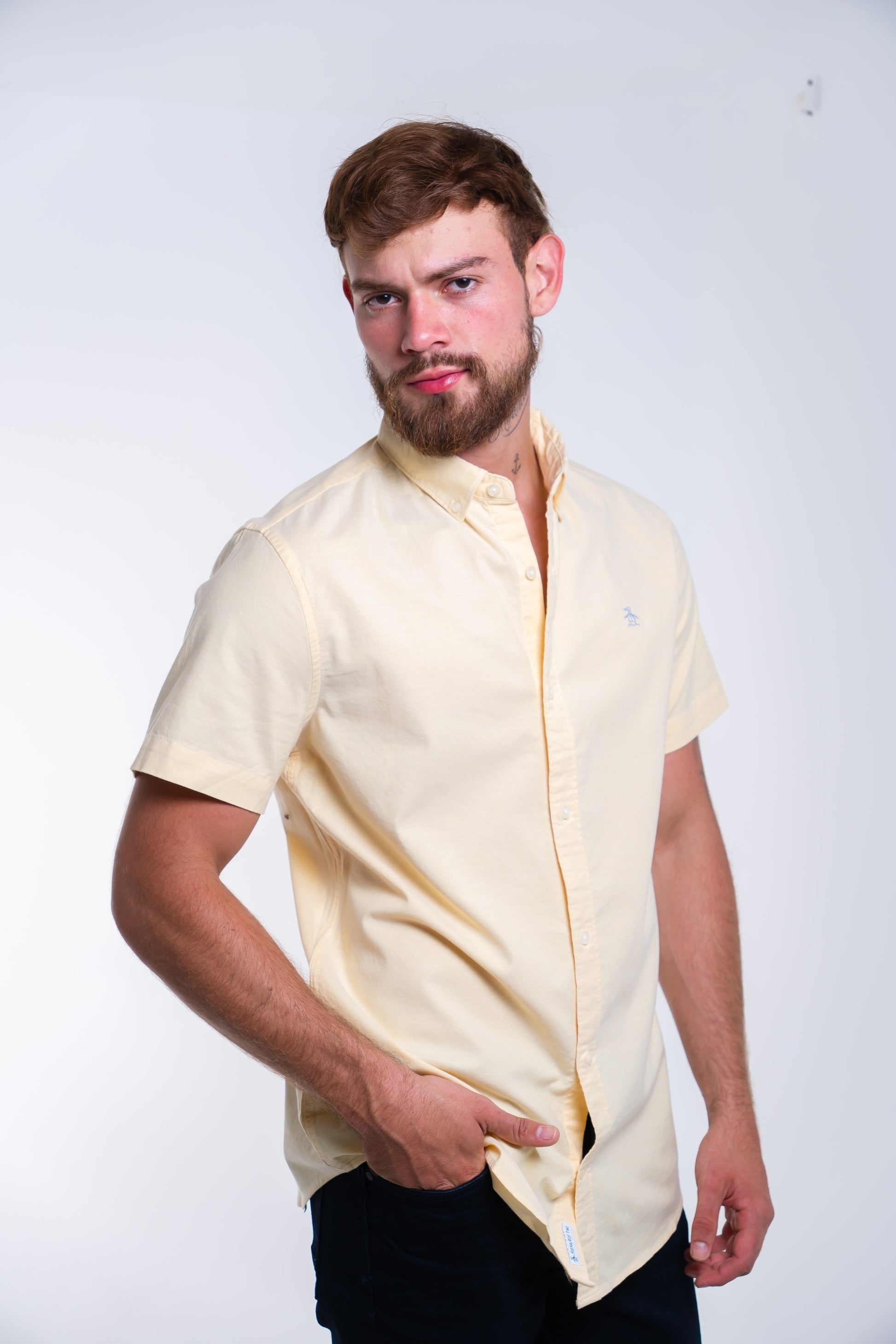 Camisa Manga Corta Penguin Oxford Camisas