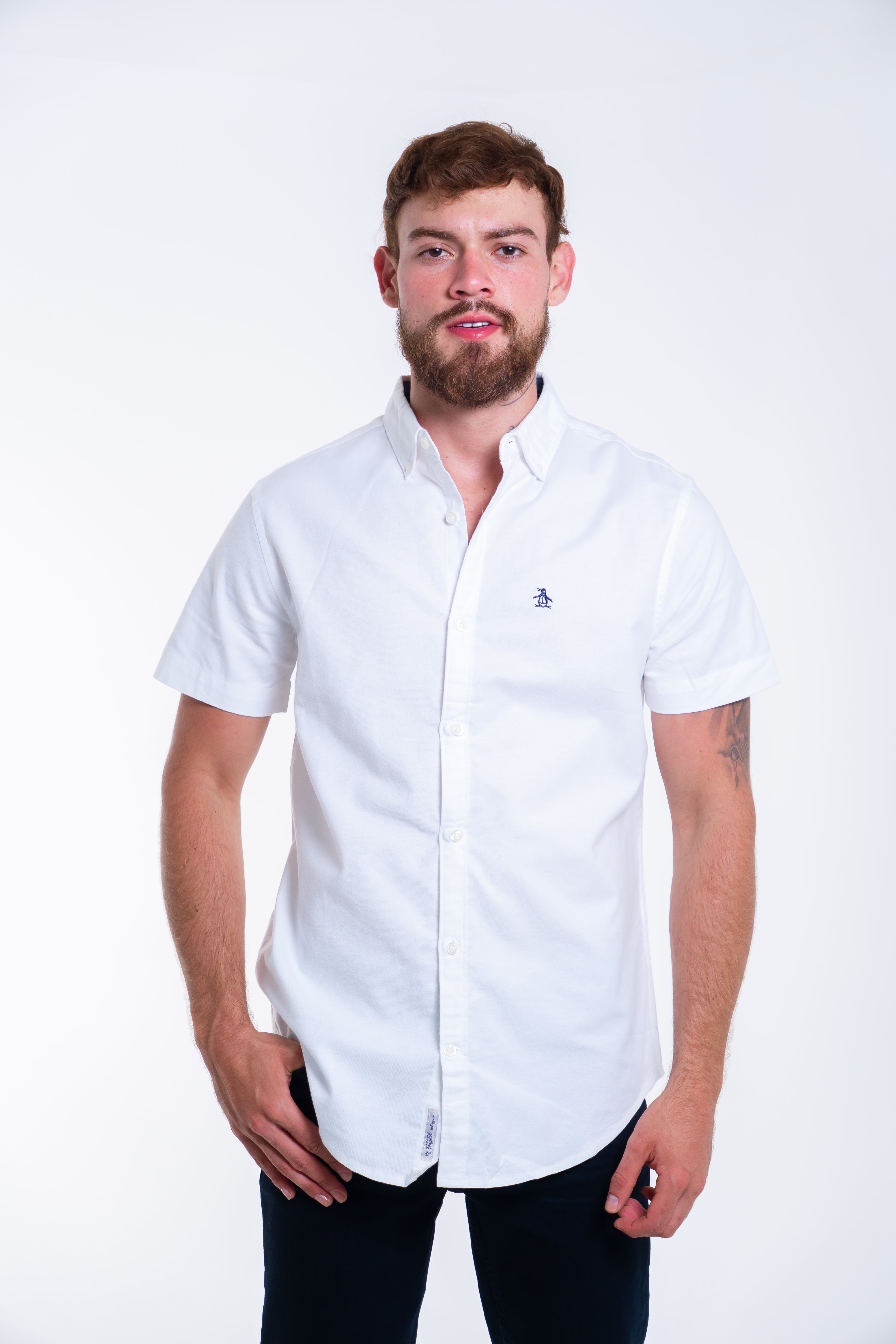 Camisa Manga Corta Penguin Oxford Camisas