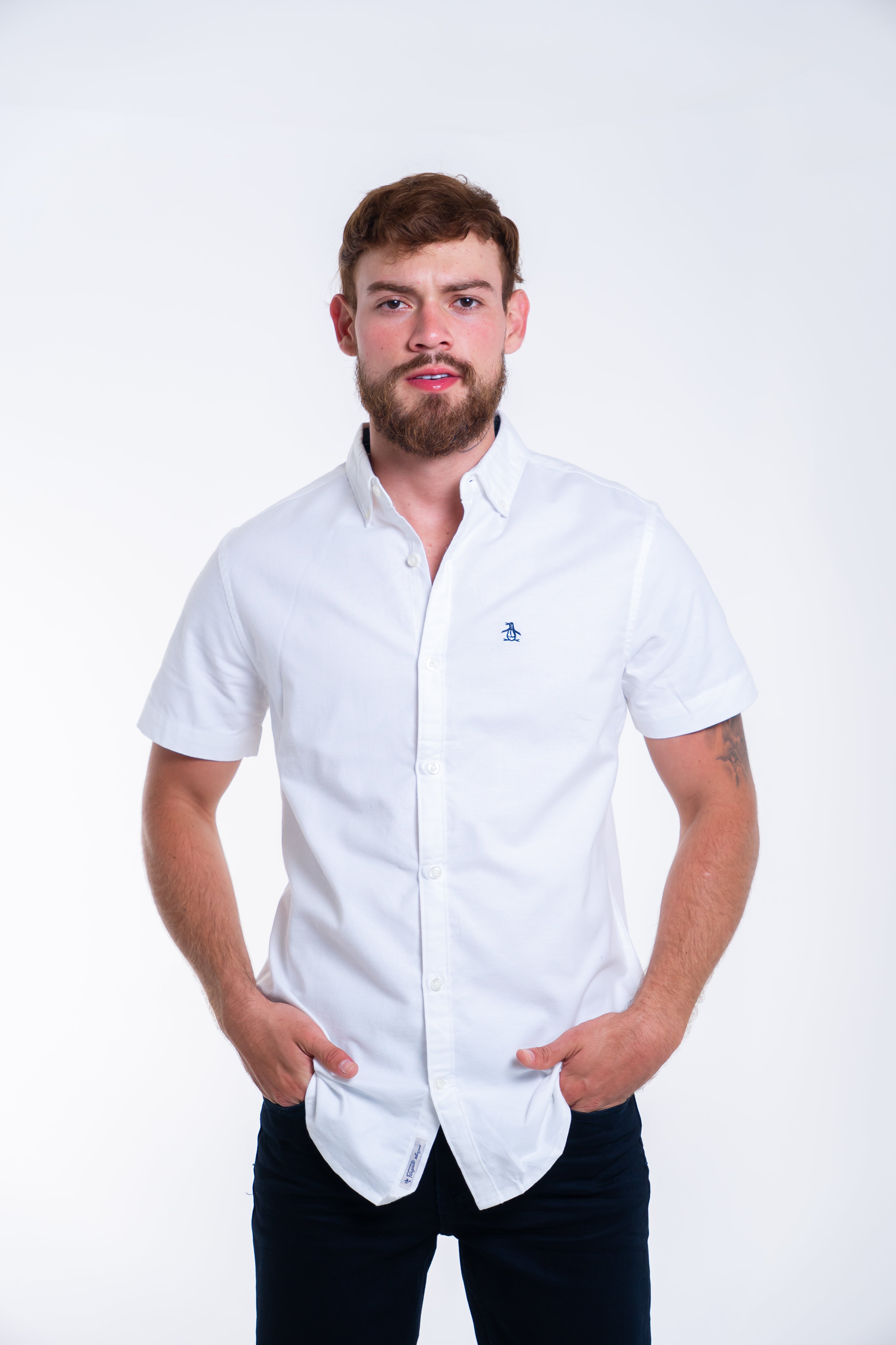 Camisa Manga Corta Penguin Oxford Camisas