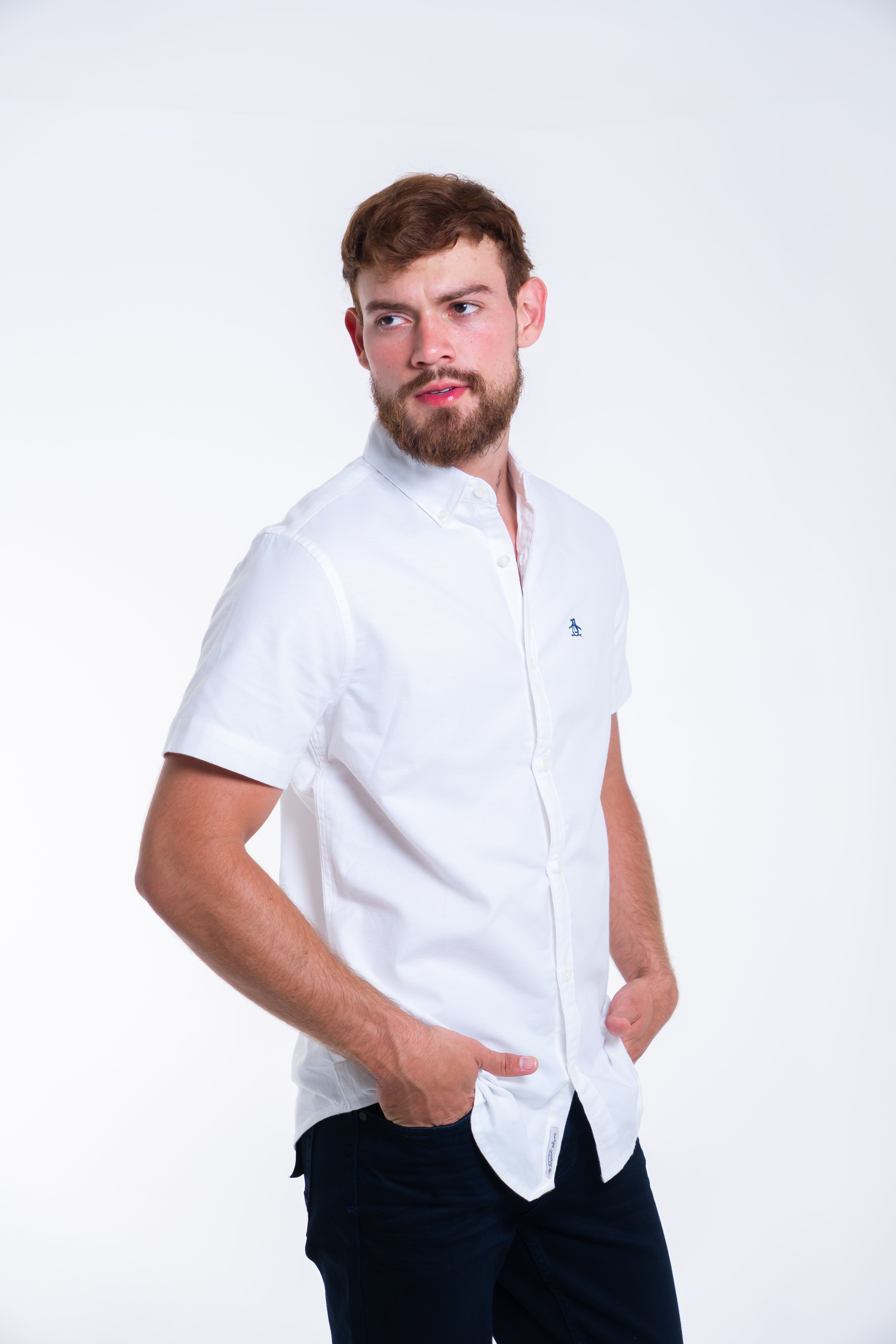Camisa Manga Corta Penguin Oxford Camisas