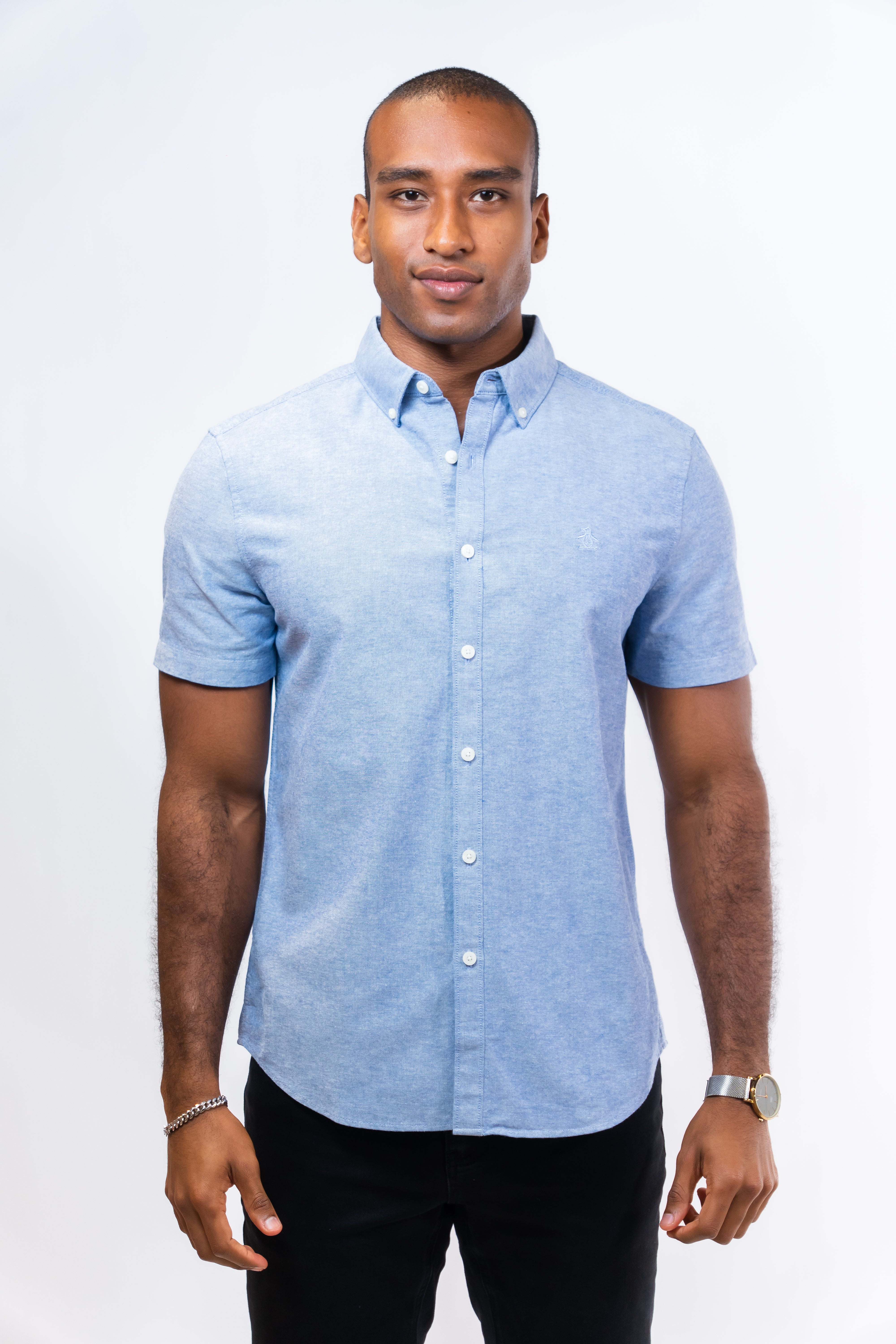 Camisa Hombre Manga Corta Penguin