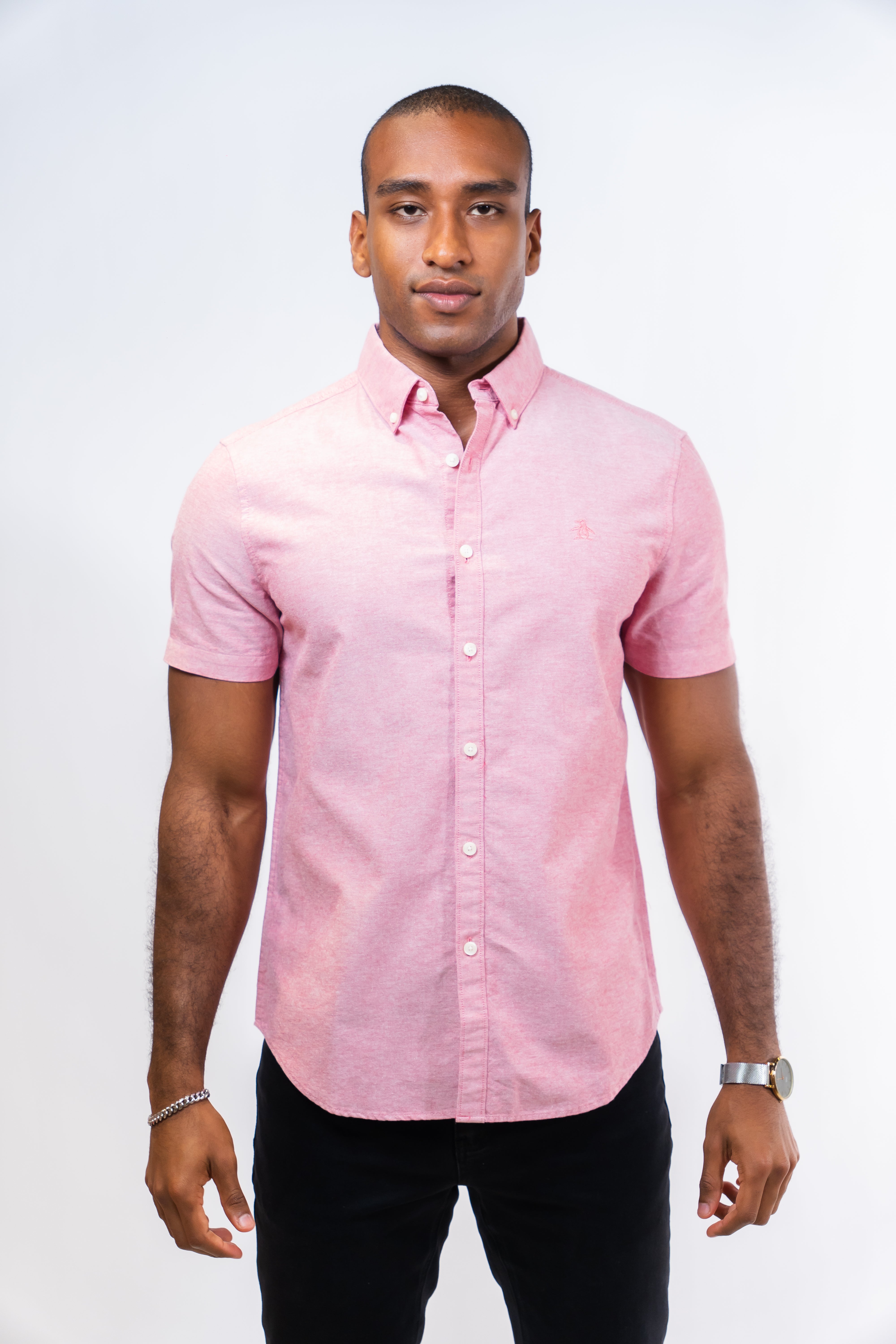 Camisa Hombre Manga Corta Penguin