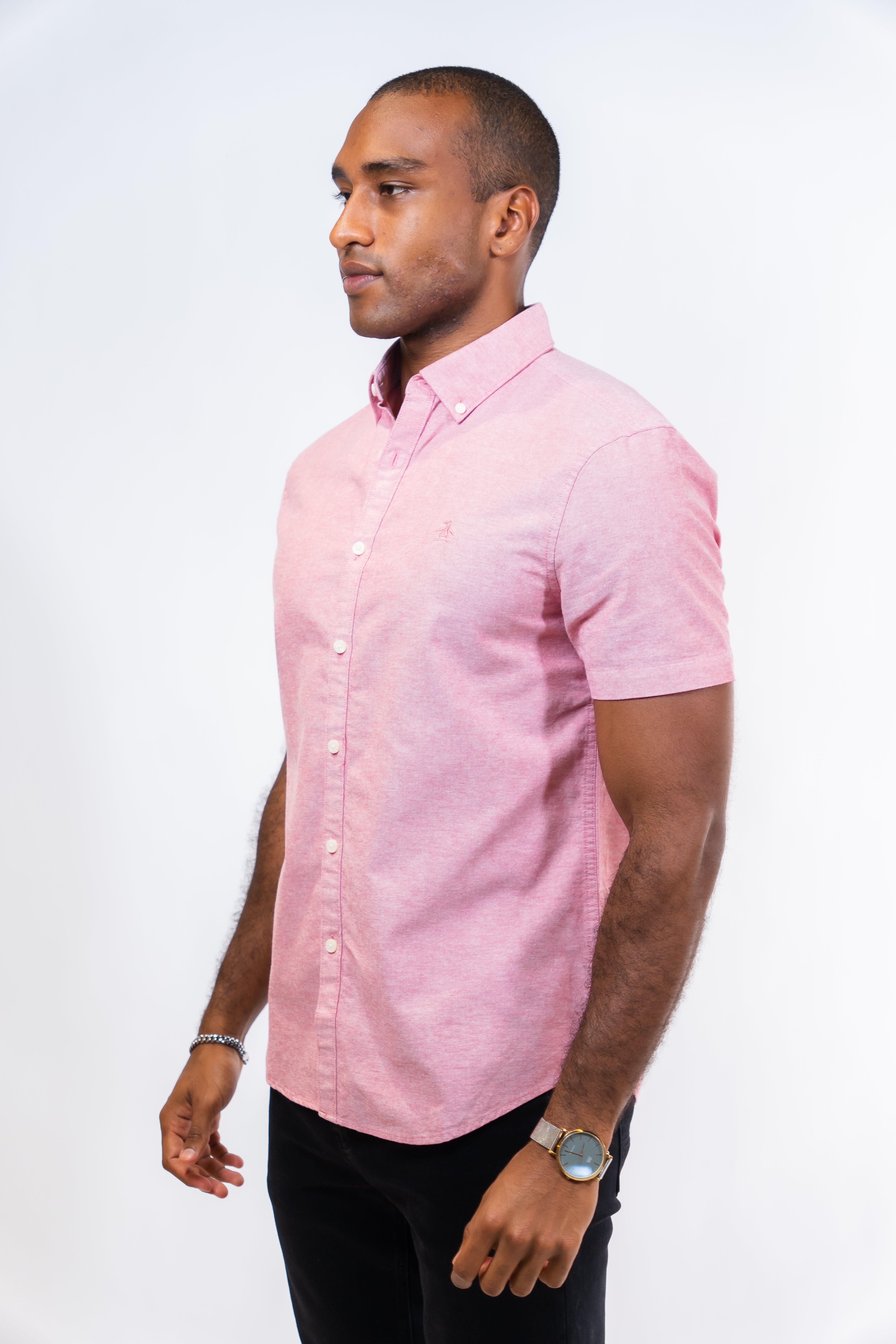 Camisa Hombre Manga Corta Penguin