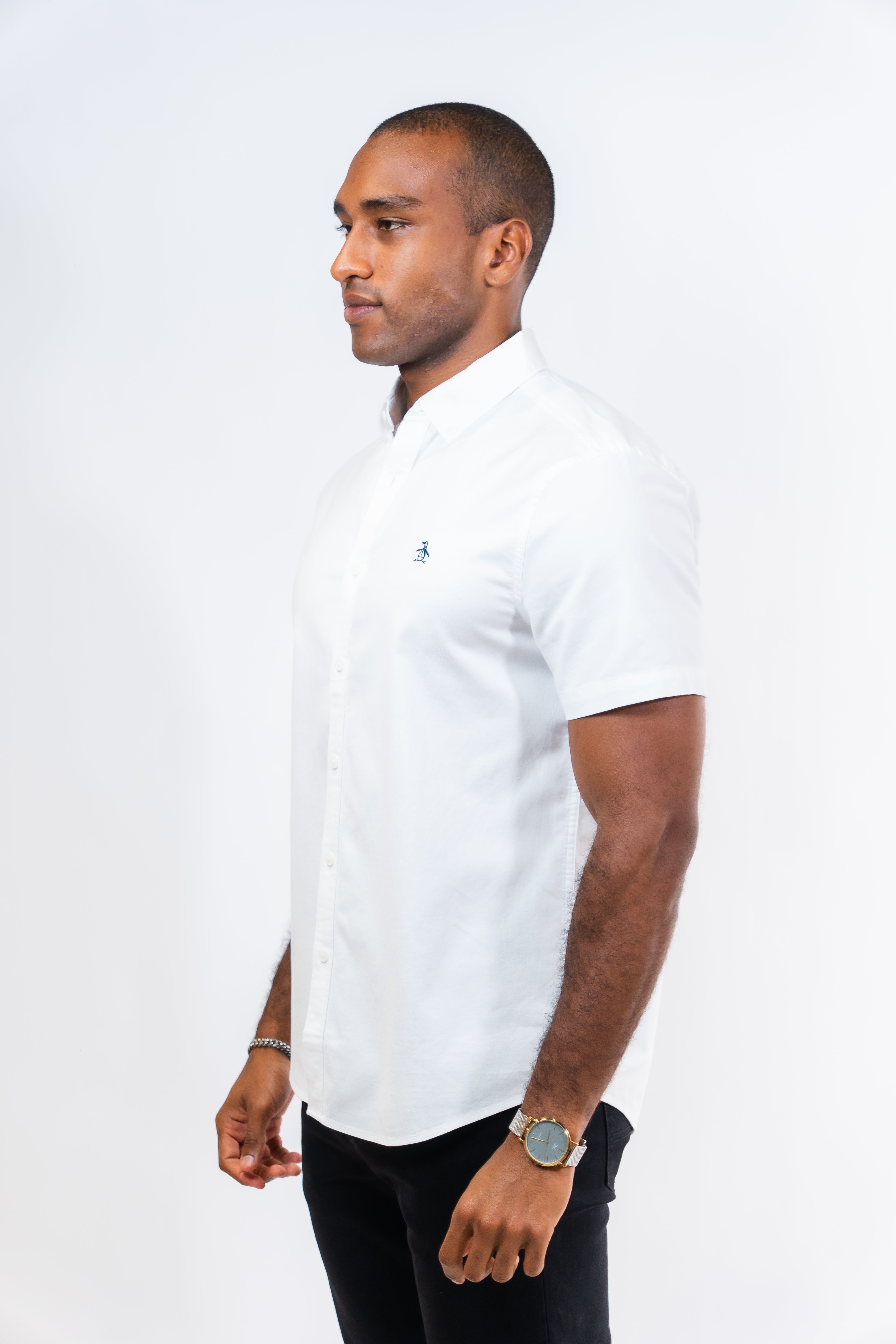 Camisa Hombre Manga Corta Penguin