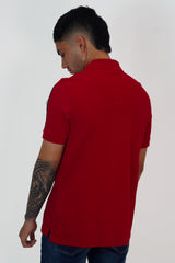 Polo Nautica Hombre Classic Fit Dark Red