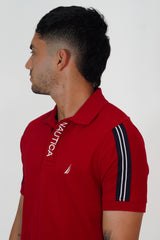 Polo Nautica Hombre Classic Fit Dark Red