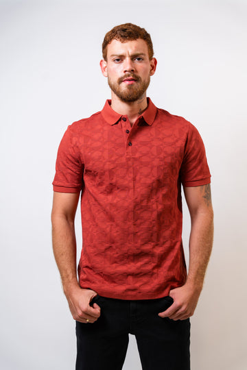 Polo Ladrillo Hombre Carven