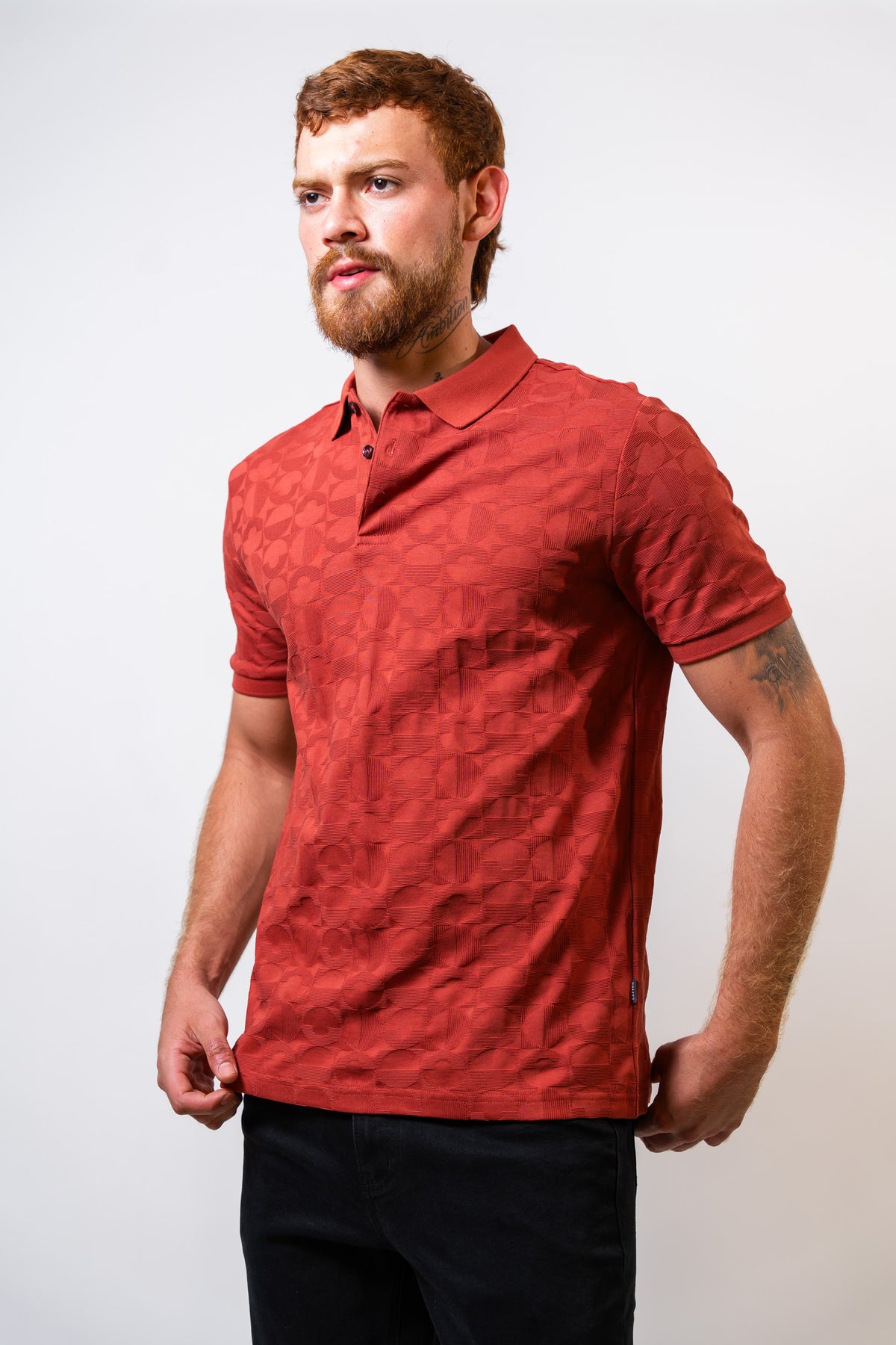 Polo Ladrillo Hombre Carven