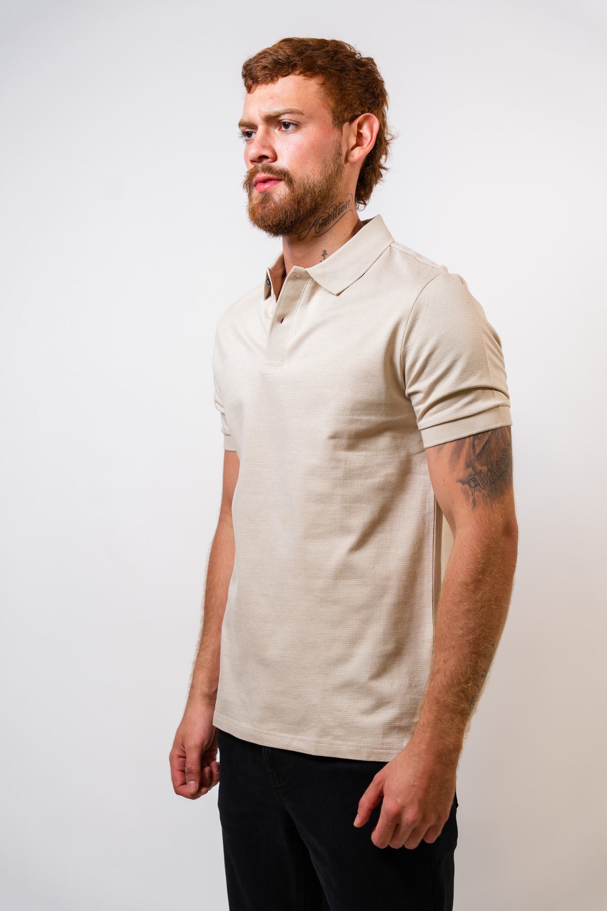 Polo Beige Hombre Carven