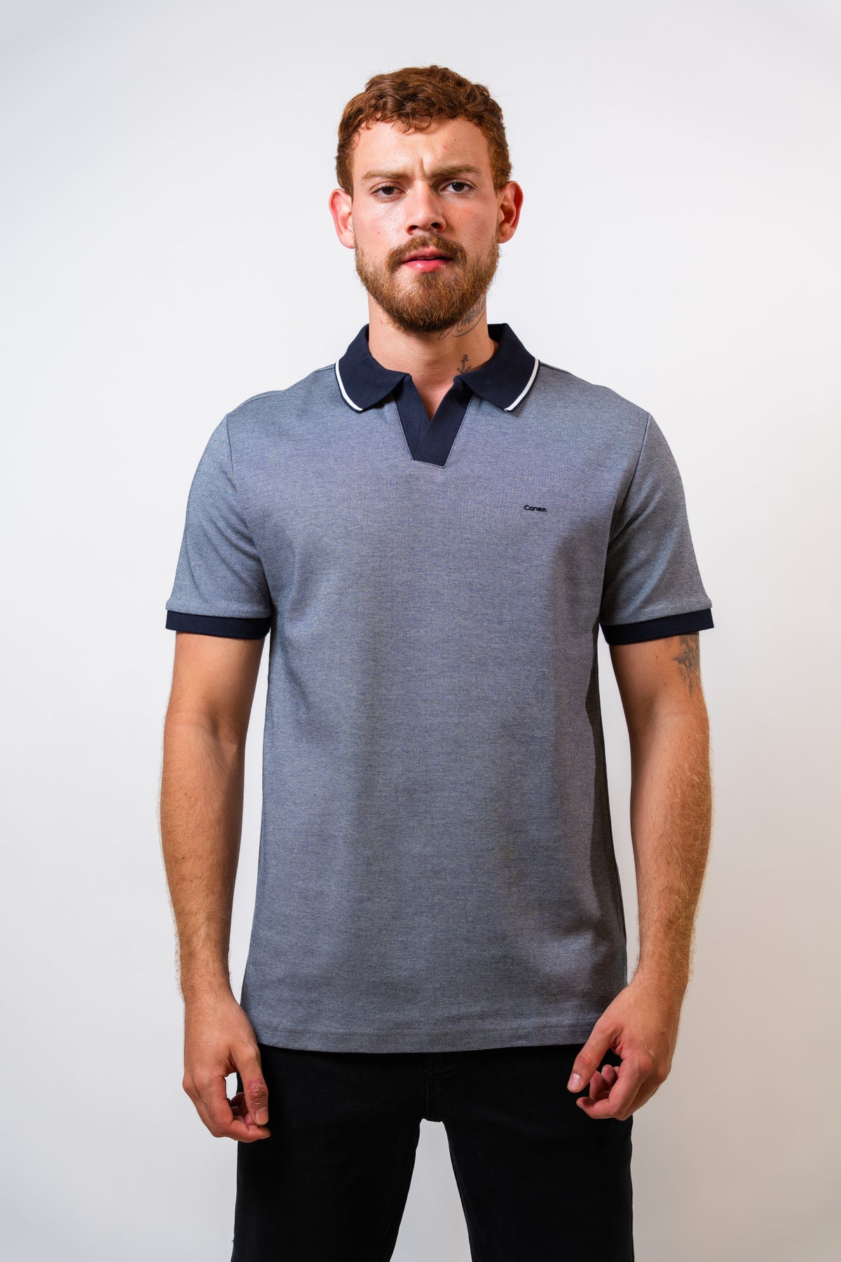Polo Azul Hombre Carven