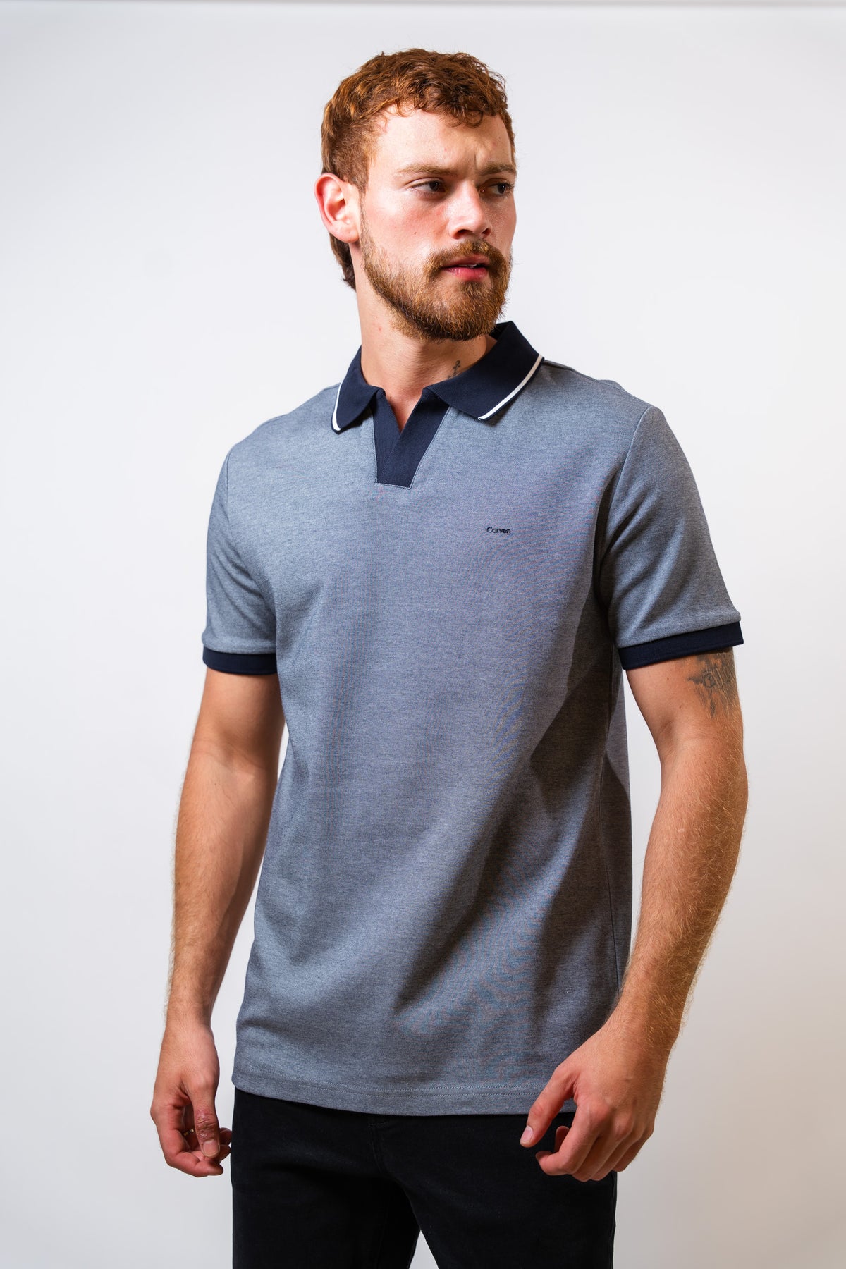 Polo Azul Hombre Carven