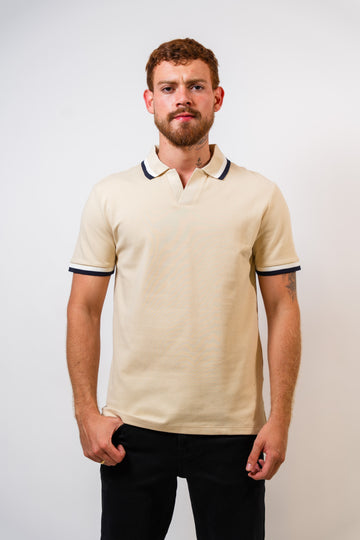 Polo Beige Hombre Carven