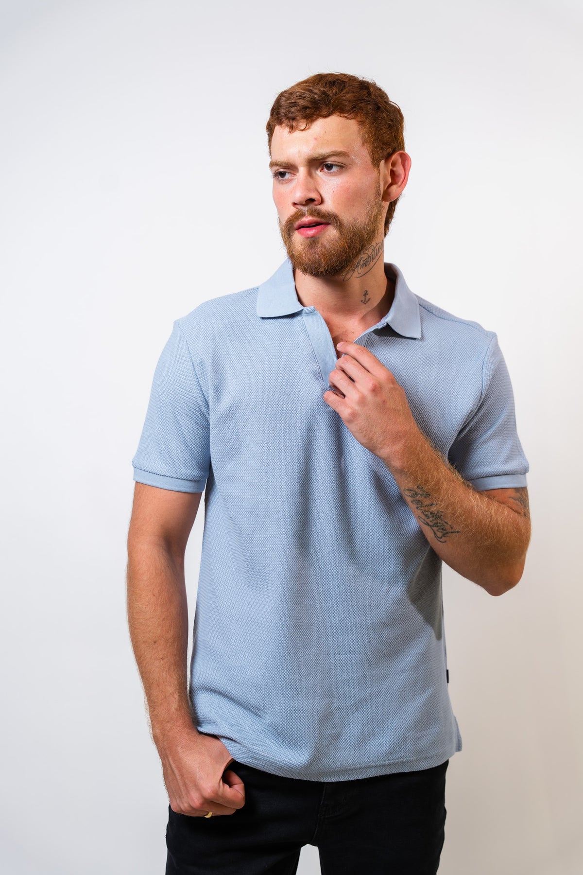 Polo Celeste Hombre Carven
