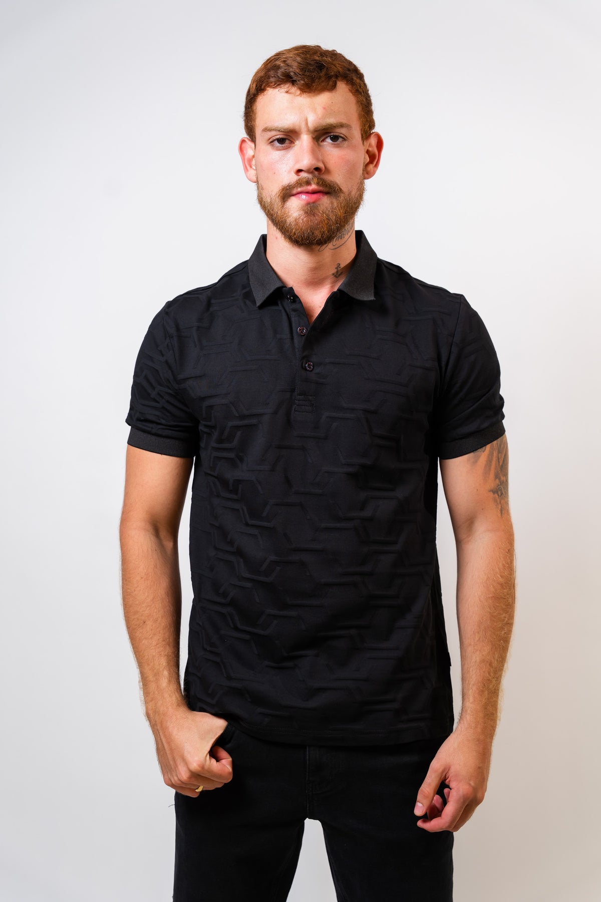 Polo Negro Hombre Carven
