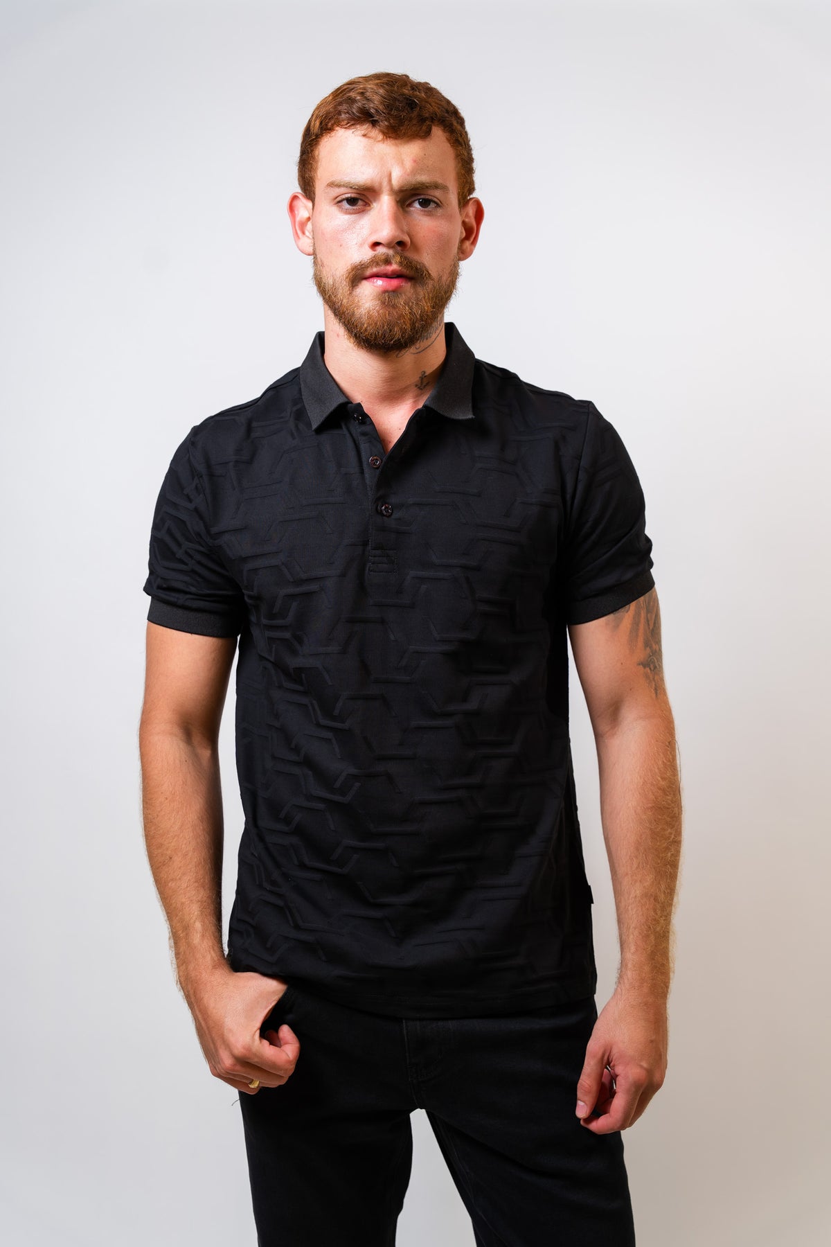 Polo Negro Hombre Carven