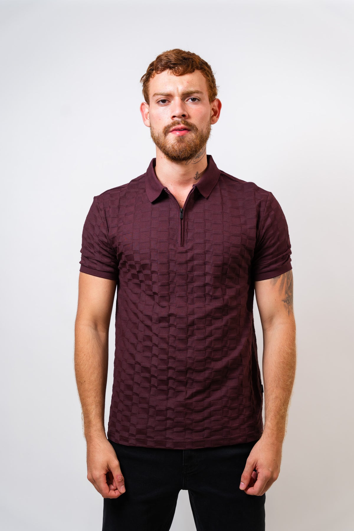 Polo VinoTinto Hombre Carven