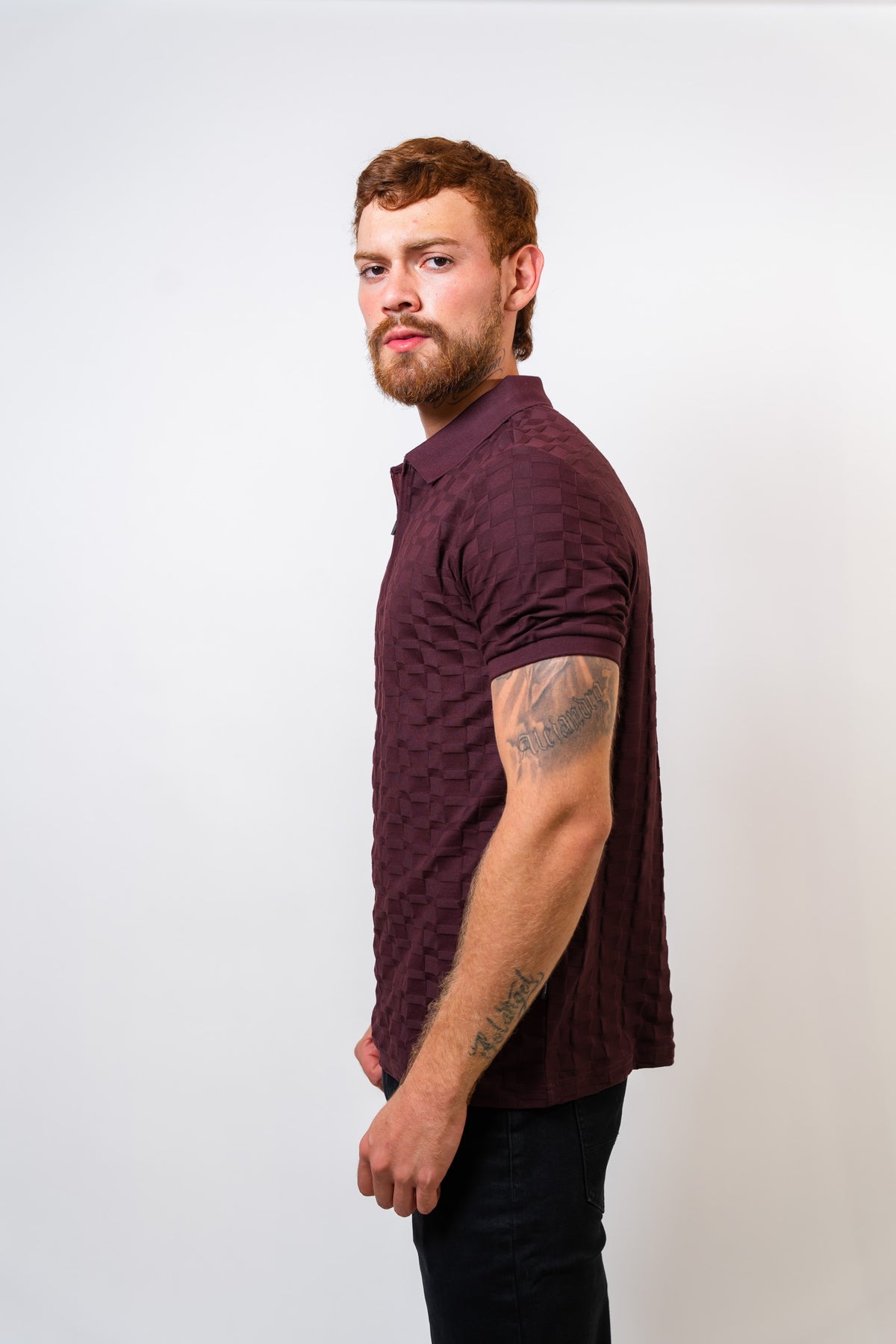 Polo VinoTinto Hombre Carven