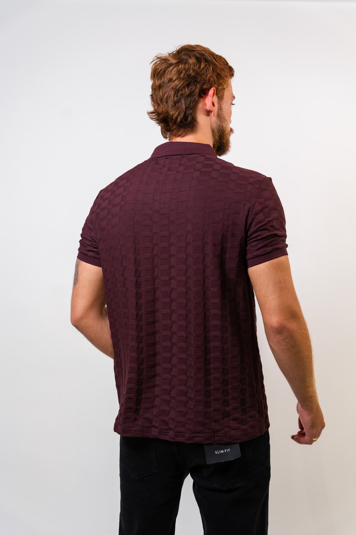 Polo VinoTinto Hombre Carven