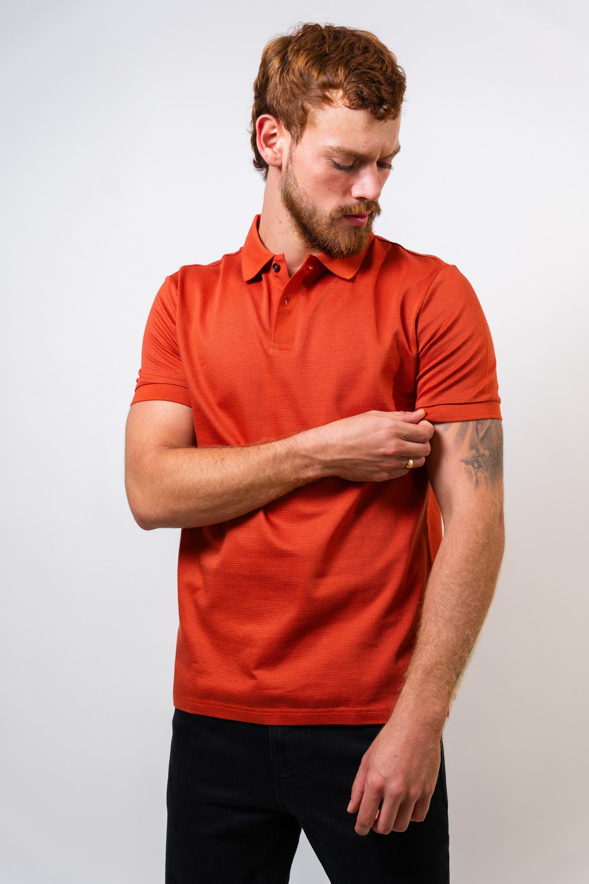 Polo Ladrillo Hombre Carven