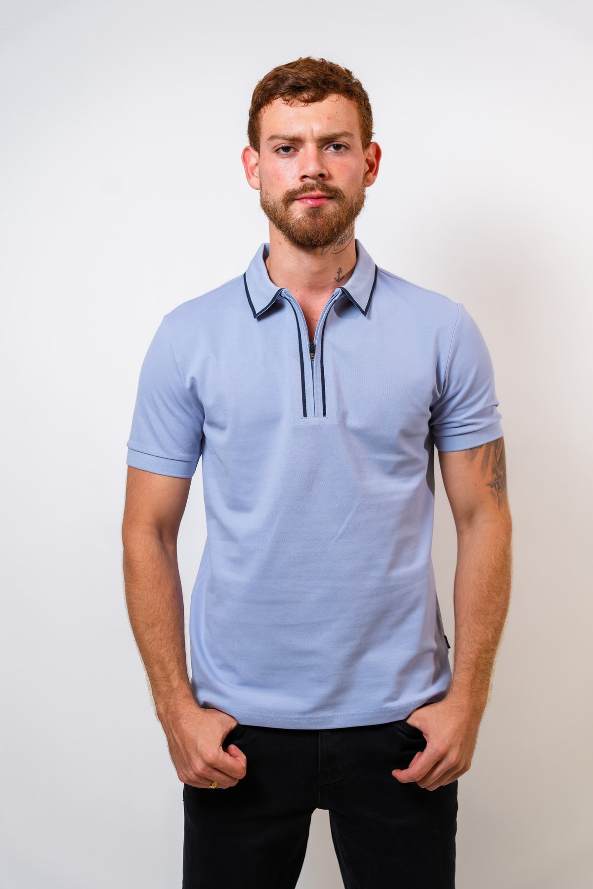 Polo Lavanda Hombre Carven