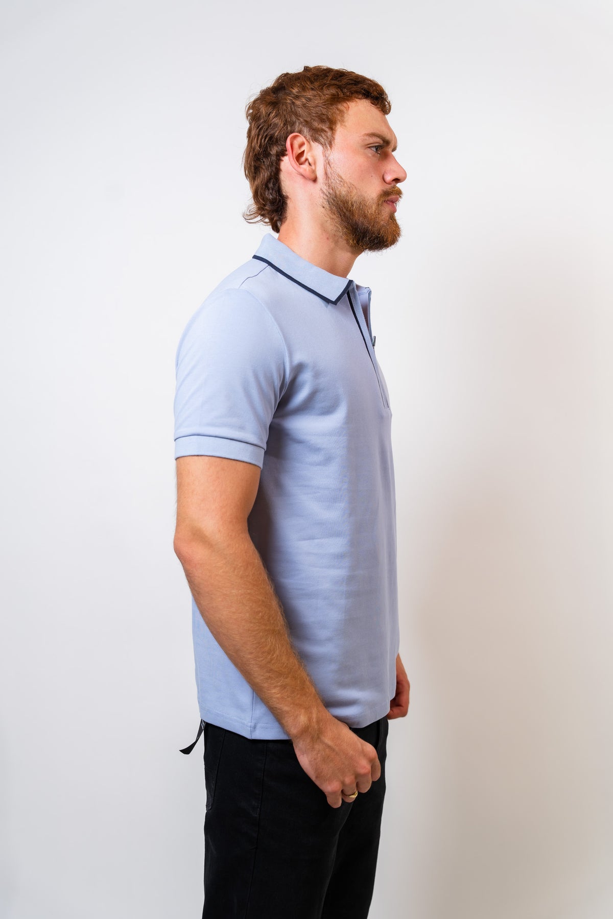 Polo Lavanda Hombre Carven