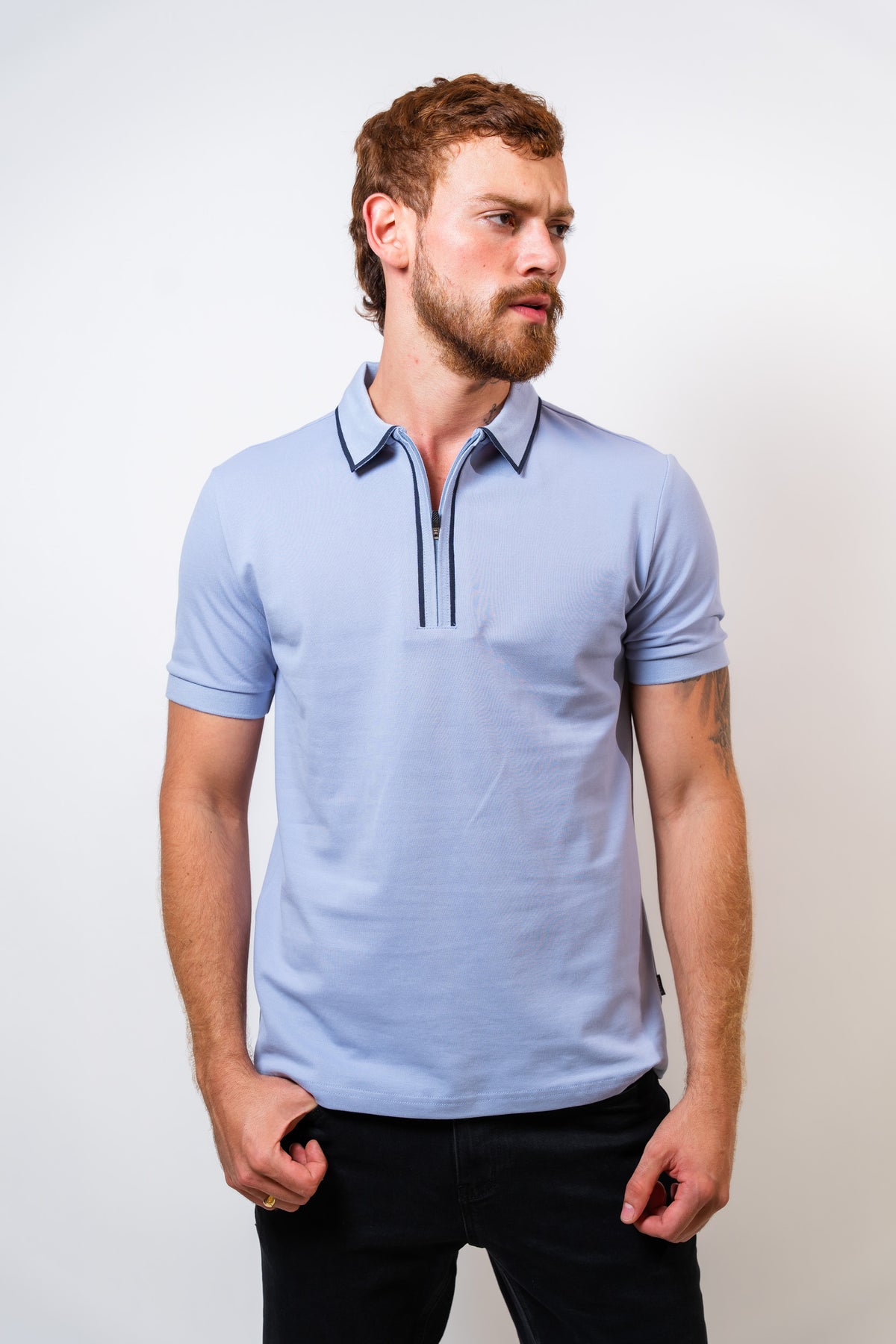 Polo Lavanda Hombre Carven
