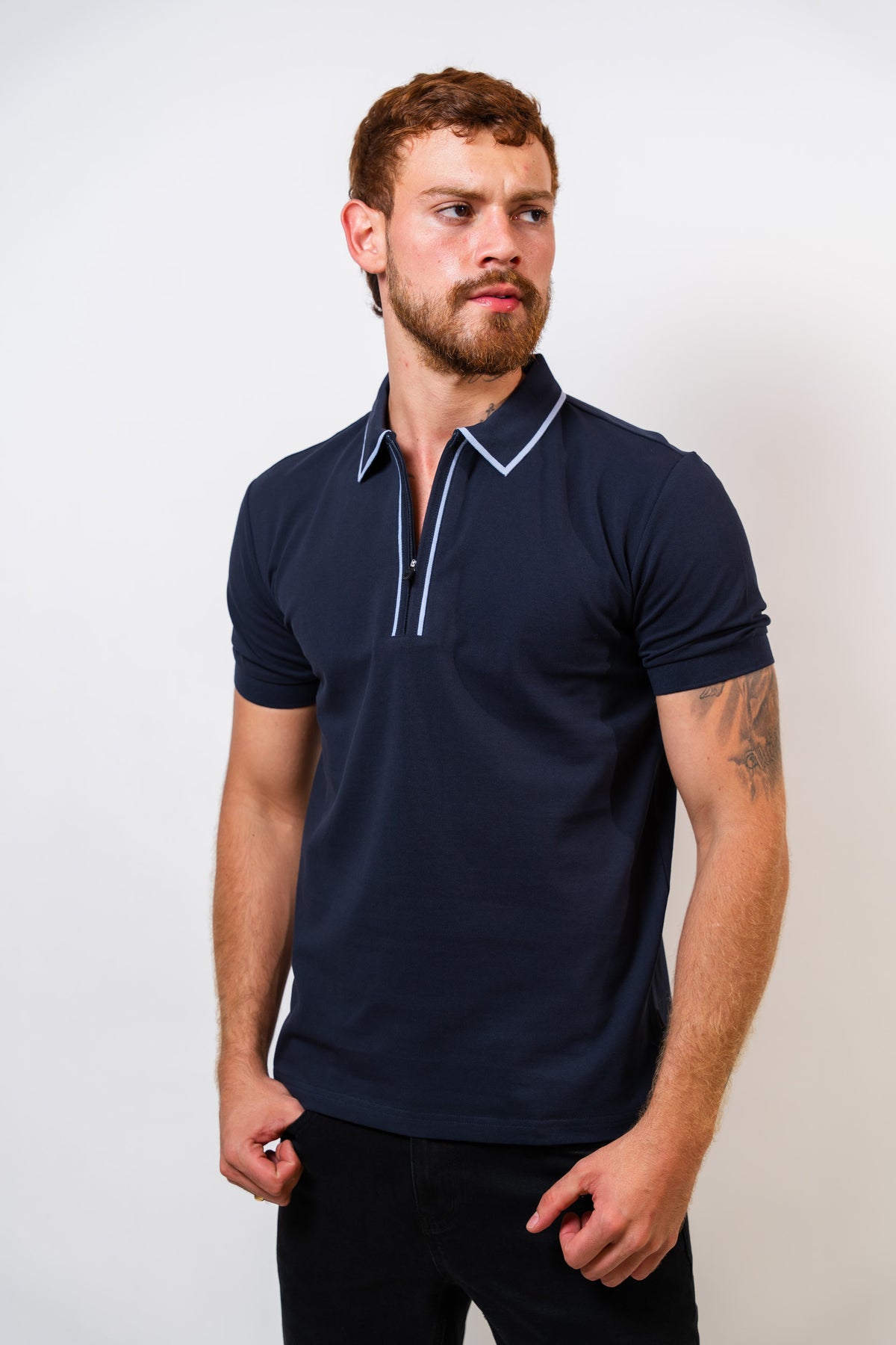 Polo Azul Hombre Carven