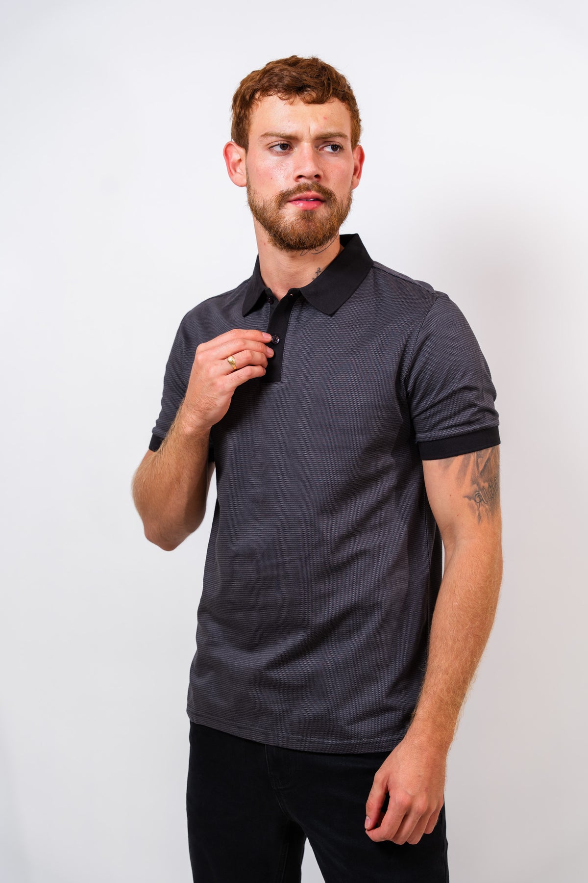 Polo Negro Hombre Carven