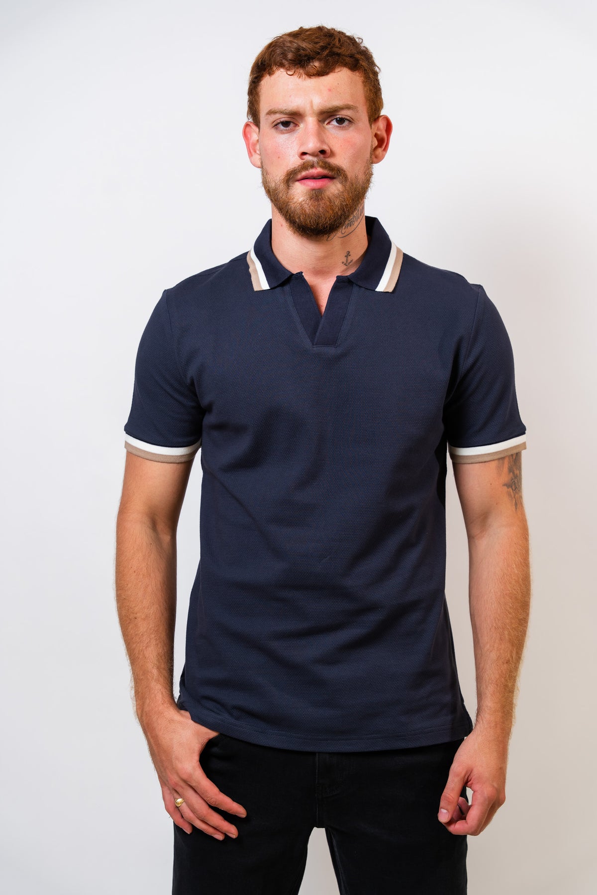 Polo Azul Hombre Carven