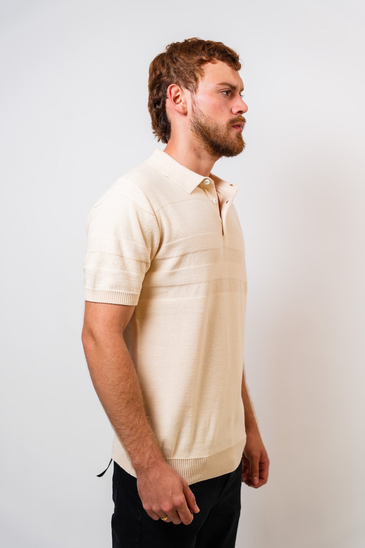 Polo Beige Hombre Carven