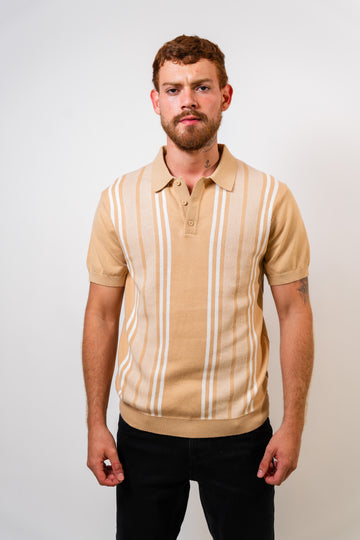 Polo Beige Hombre Carven