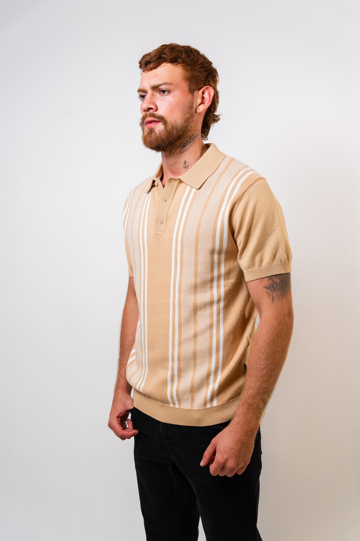Polo Beige Hombre Carven