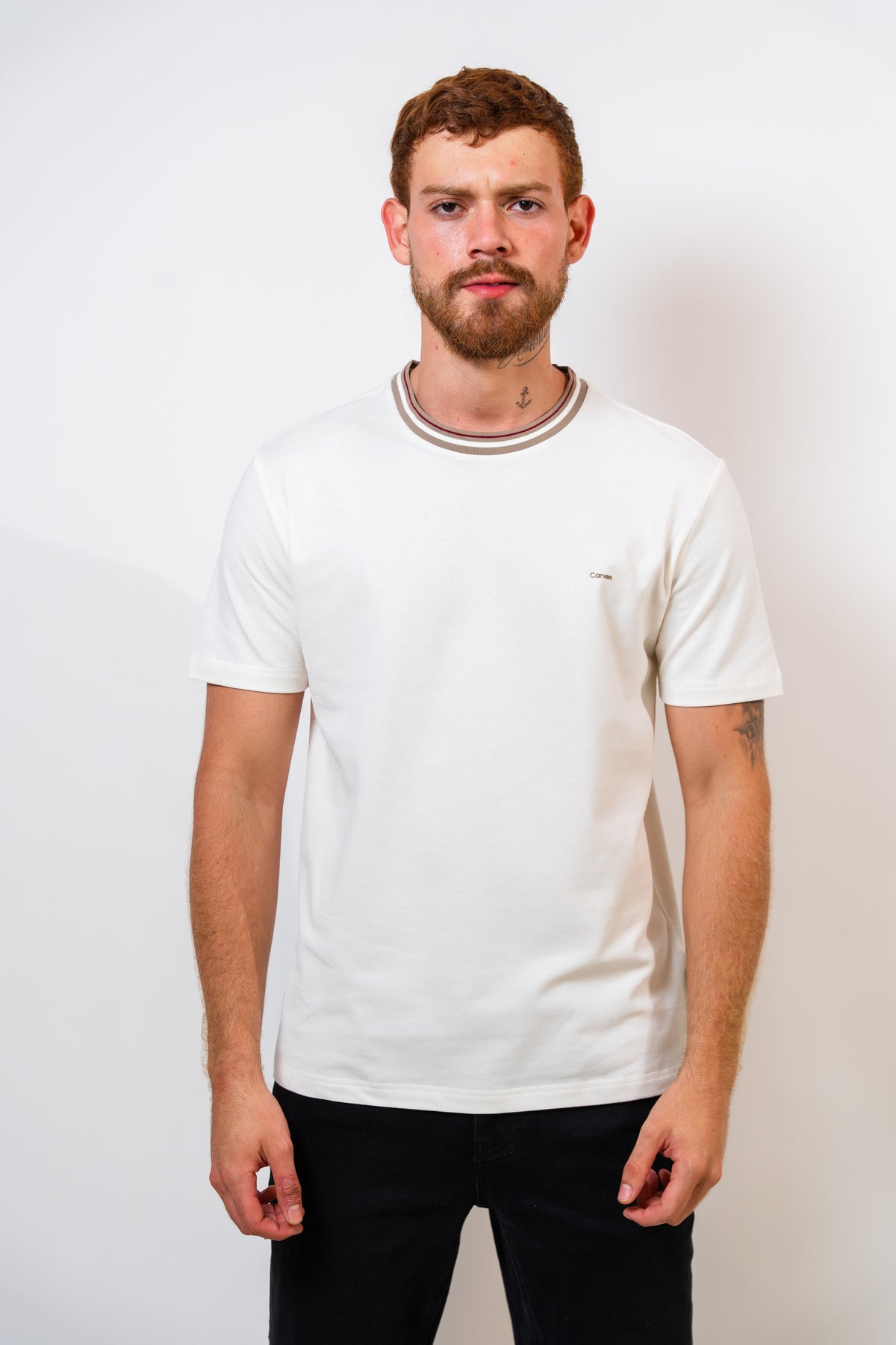 Camiseta Básica Beige Hombre Carven