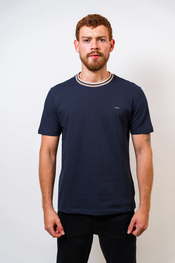 Camiseta Básica Azul Hombre Carven