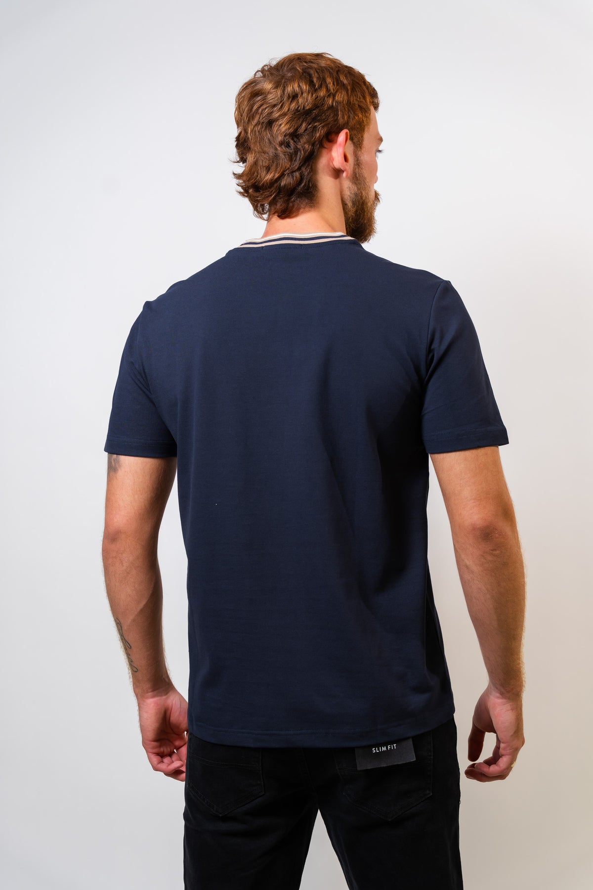 Camiseta Básica Azul Hombre Carven