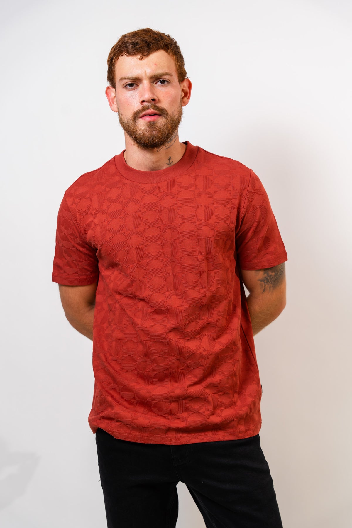 Camiseta Básica Ladrillo Hombre Carven