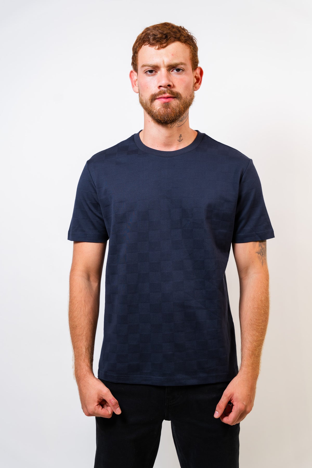Camiseta Básica Azul Hombre Carven