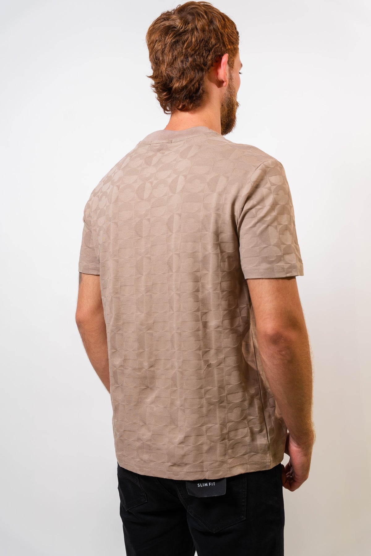 Camiseta Básica Café Hombre Carven
