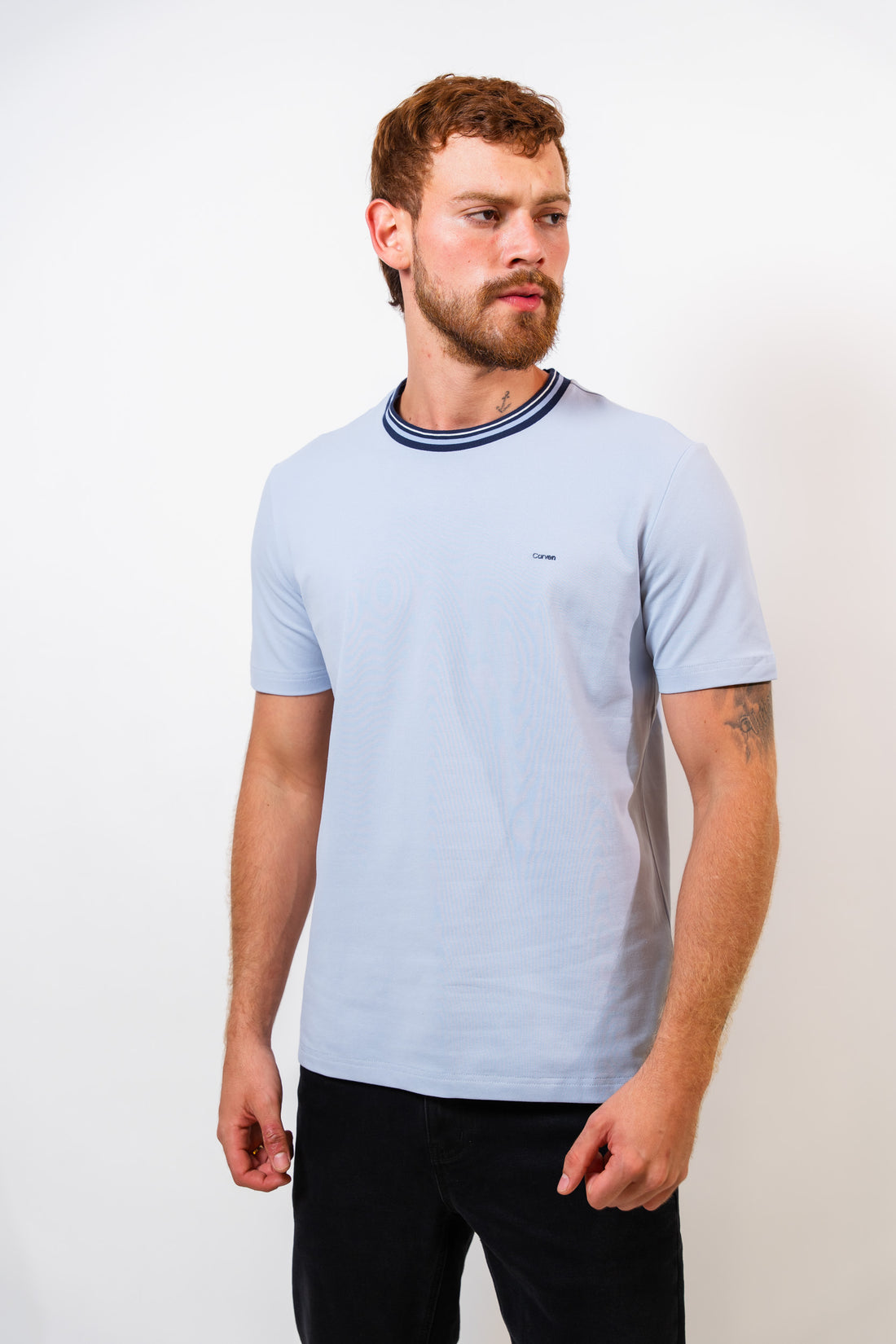 Camiseta Básica Lavanda Hombre Carven